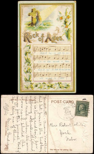 Cartolina canzone rock ages - cartolina,