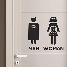 Adesivi Toilette WC Bagno Uomo