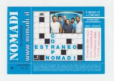 Biglietto ticket nomadi corpo - nomadi,