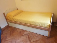 Vendo Letto singolo Molteni in faggio con letto estraibile sotto con materassi