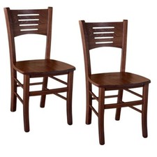 Sedia in legno Amelia noce