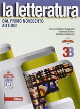 letteratura 3b +eb italiano, letteratura squarotti 8826818010