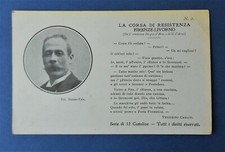 Cartolina Postcard Venturino Camaiti Corsa Firenze Livorno Vernacolo