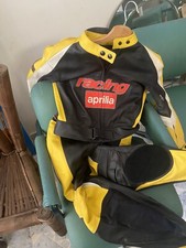 tuta racing aprilia nera e