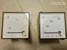 Voltmetro e Amperometro vintage