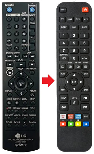 Telecomando adatto per - , lg
