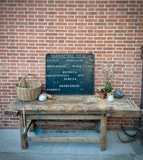 BANCO DA FALEGNAME CASTAGNO MASSICCIO META' 800 FRIULI MONTAGNA BAITA RISTORANTE