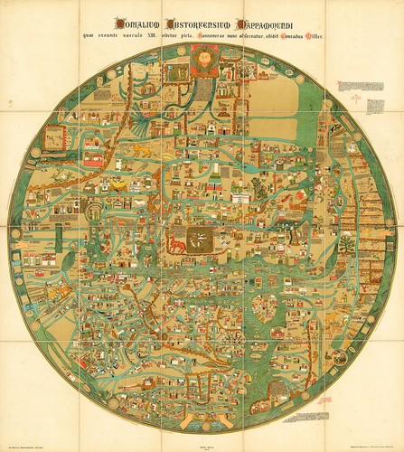 Mappa terra piatta - terra, mundi