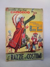 (164)-ALBUM FIGURINE-LE RAZZE E I COSTUMI-CARROCCIO / BABY GUM 1951 - COMPLETO