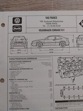 Volkswagen Corrado 16v 1.8 136 Ch Coupe Fiche Technique Reglatech 1991 VW 8 Page