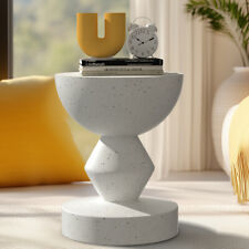 tavolino rotondo bianco