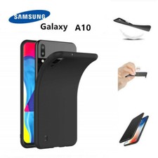 Cover Morbida Custodia Silicone Tpu Nera Opaca pre Samsung Galaxy A10