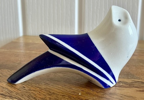 Statua uccellino ceramica