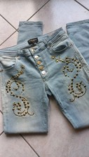 JEANS DENNY ROSE CON BORCHIE APPLICATE TAGLIA 42 NUOVO