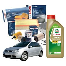 Kit tagliando olio CASTROL EDGE 5W30 5LT 4 FILTRI BOSCH VW GOLF 5 V 1.9 TDI