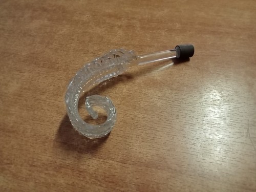 Foglia ricurva vetro murano - foglia,