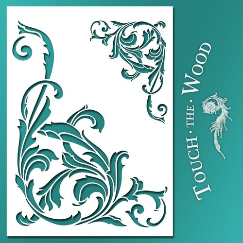 Shabby chic stencil vintage - chic,