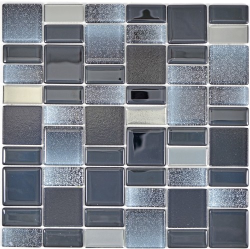 Mosaico nero combinazione - mosaico,