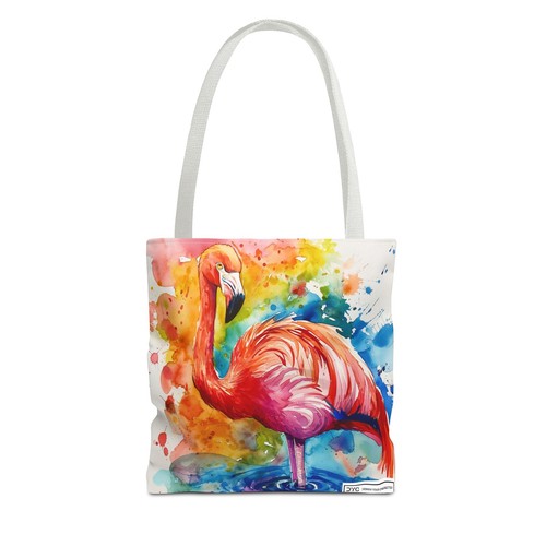 Borsa tote dipinta arcobaleno