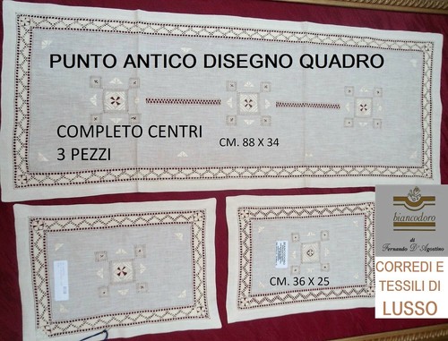 Parure centri pezzi lino - parure,