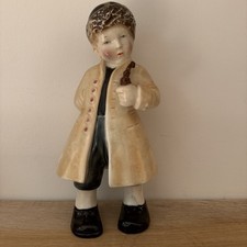 Old VTG Germany Porcelain  Dutch Boy with Pipe And Hat 8.5” No 17 Please Read