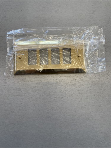 Placca 4mod ottone bticino - x,