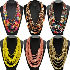 Moda Donna Bohemian Boho Legno