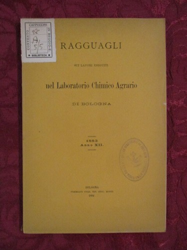 Laboratorio chimico agrario - chimico,