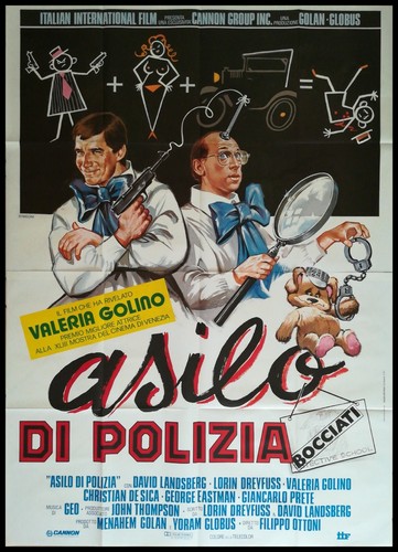 Asilo polizia manifesto - asilo,