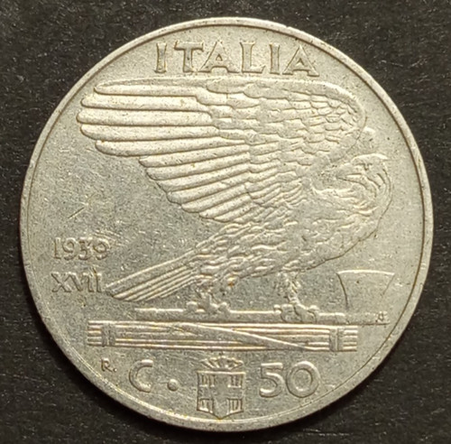 Centesimi impero 1939 xvii - 50,