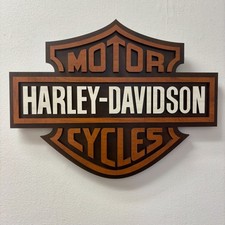 Harley Davidson logo in legno 3D