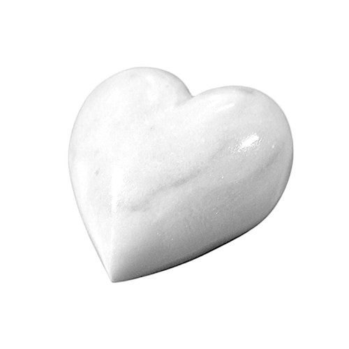 Cuore marmo bianco - cuore,
