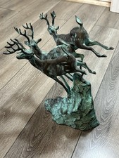 Patina scultura caccia cervo 3