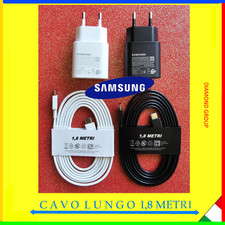 CARICABATTERIE + CAVO LUNGO 1,8 MT ORIGINALE SAMSUNG EP-TA800 ULTRA FAST PD 25W