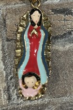 Ciondolo Baño De Oro Virgen