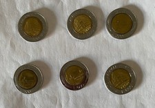 Lotto 6 Monete da 500 Lire 