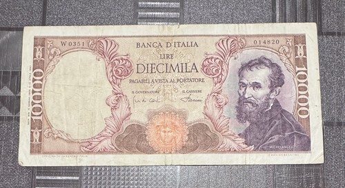 10000 lire michelangelo - 10000,