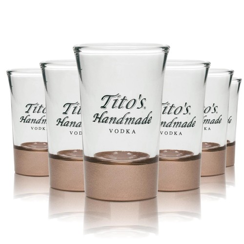 Titos bicchiere vodka fatto - 6x,