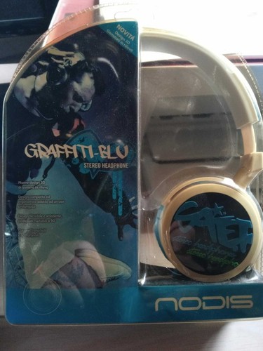 Cuffie nodis graffiti - cuffie, blu