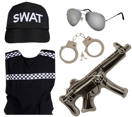 Swat team abito fantasia - swat,