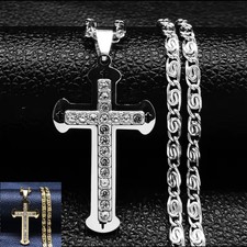 Collana catena acciaio inox - in,