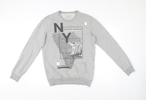 Felpa pull bear uomo grigio - felpa,
