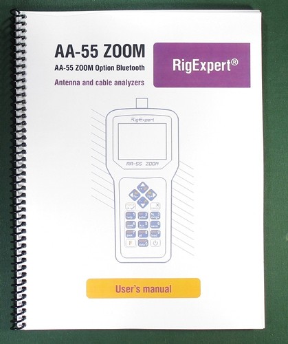 Rigexpert zoom manuale - rigexpert, aa-55