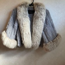 Cappotto pelliccia grigio