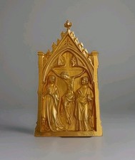 Antique 19thC Gilt Bronze Pax