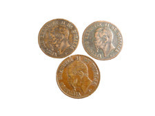 1 Centesimo: 1861 M -1862 N -1867 M Regno d'Italia Vittorio Emanuele II