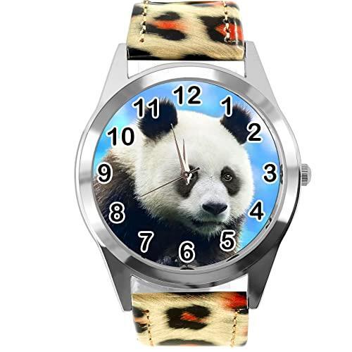 Orologio rotondo pelle con - in,