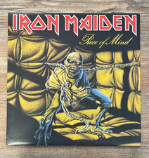 IRON MAIDEN Piece Of Mind LP Emi 1983 ITA First Pressing Gatefold Misprint EX
