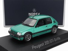 1/43 NOREV - PEUGEOT | 205 1.9 GTi GRIFFE 1990 | GREEN MET