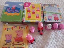 Set Giochi Peppa Pig carte + personaggi giocattoli 
